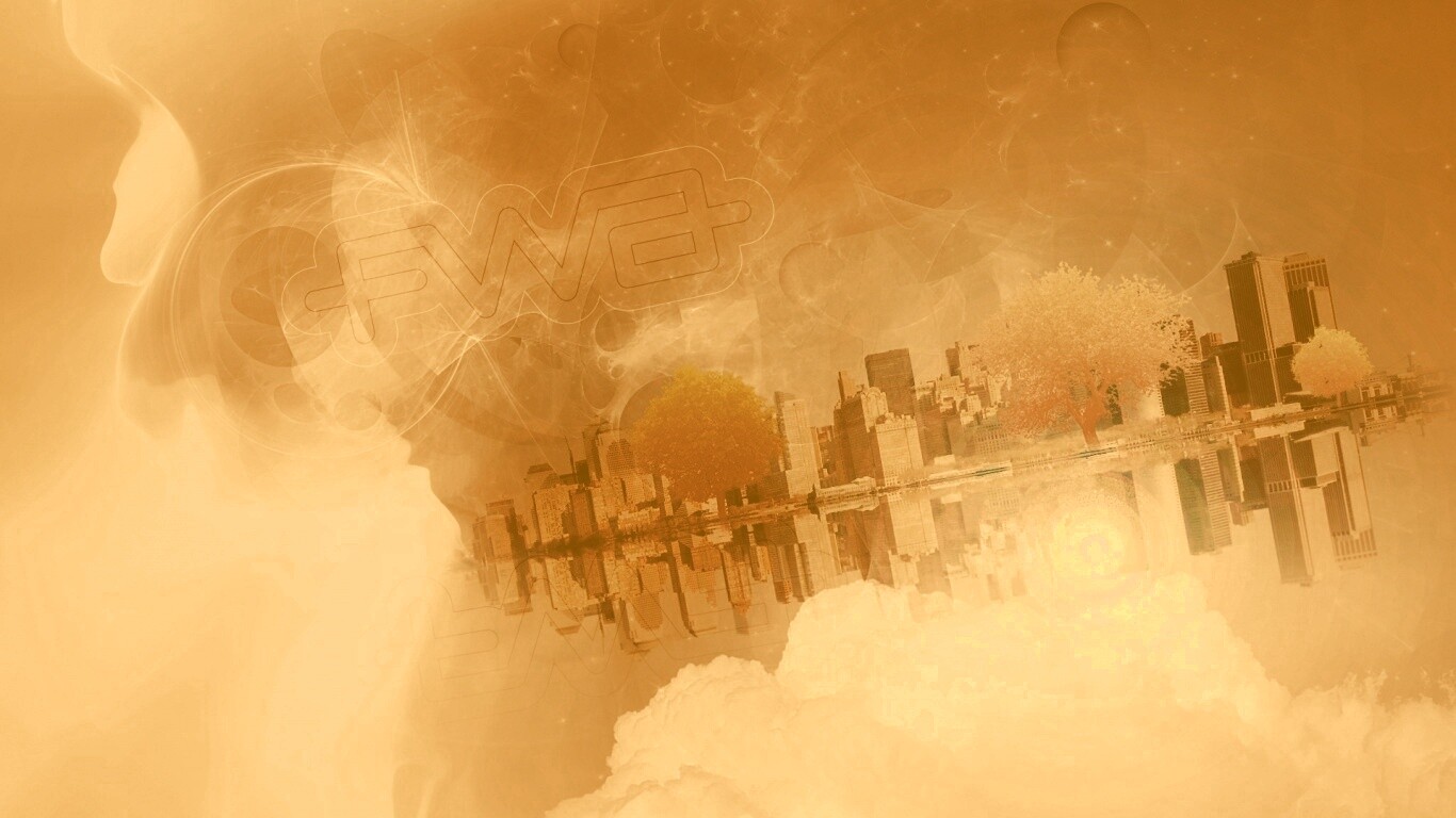 Абстрактный город обои