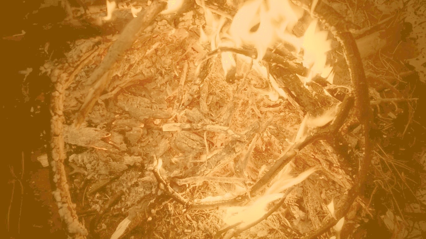 Костёр крупным планом обои