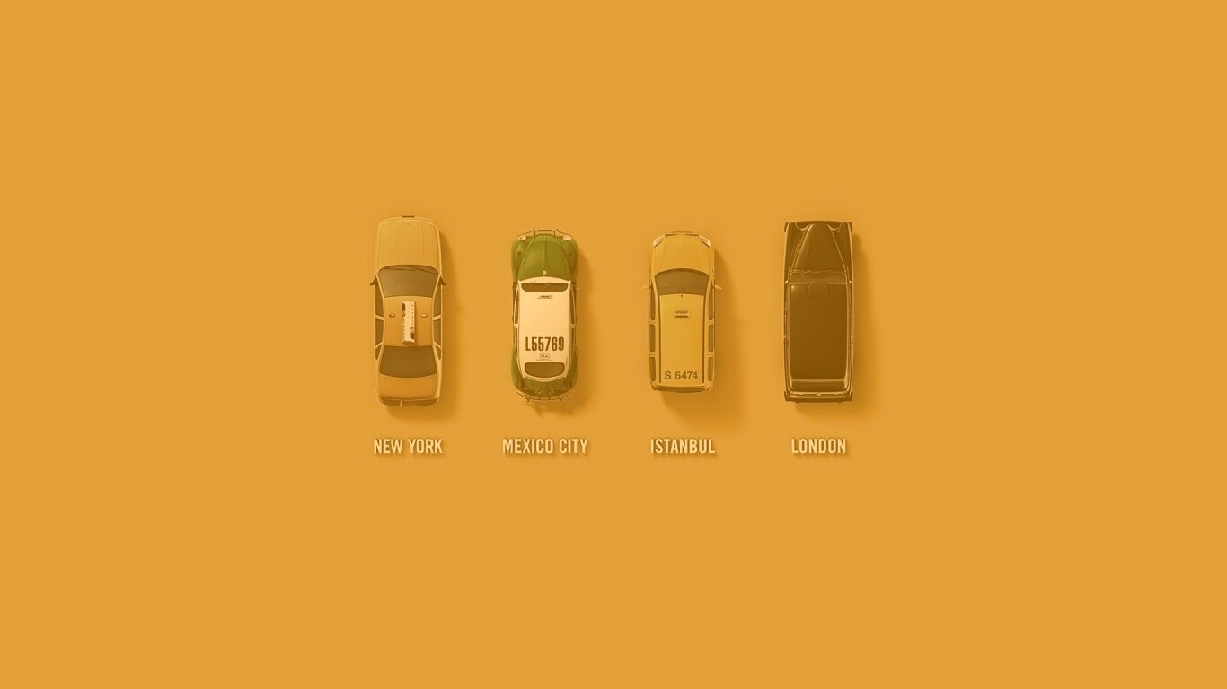 Такси в разных странах мира обои