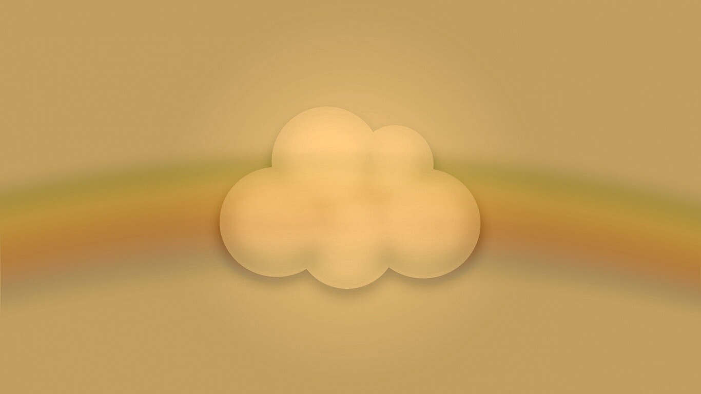 Облако за радугой обои