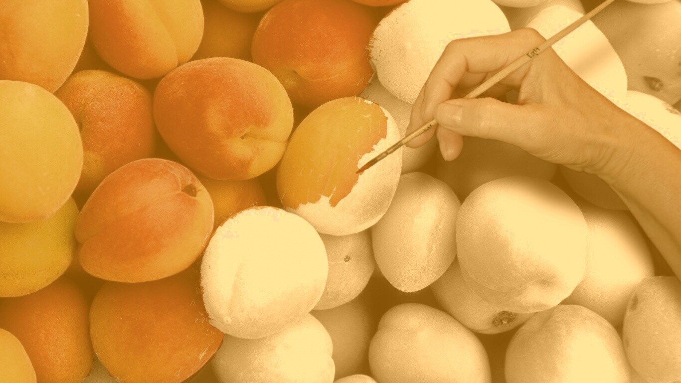 Крася абрикосы обои