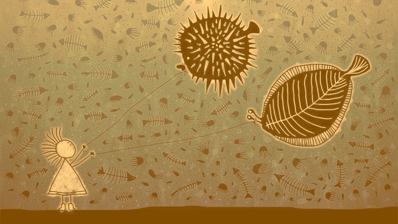 Рыбы-шарики обои