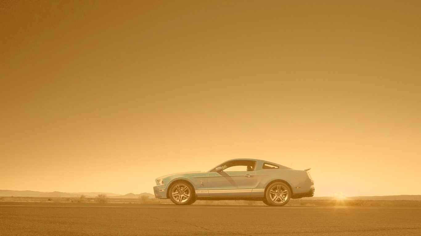 Синий форд мустанг обои