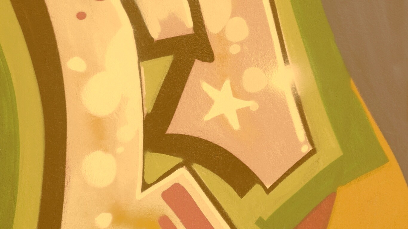 Блик на граффити обои