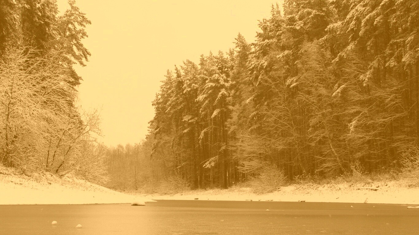 Зимняя дорога обои