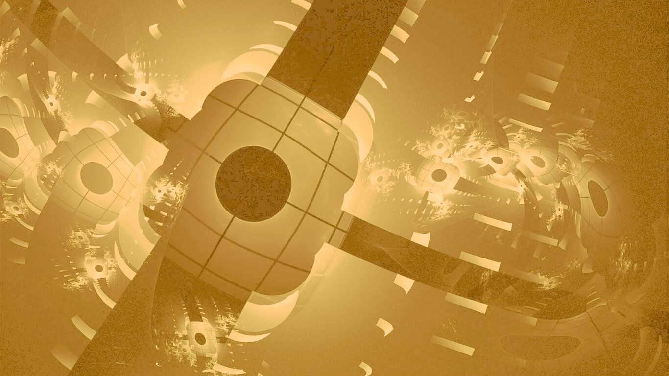 Абстрактные темно-зеленые фигуры обои