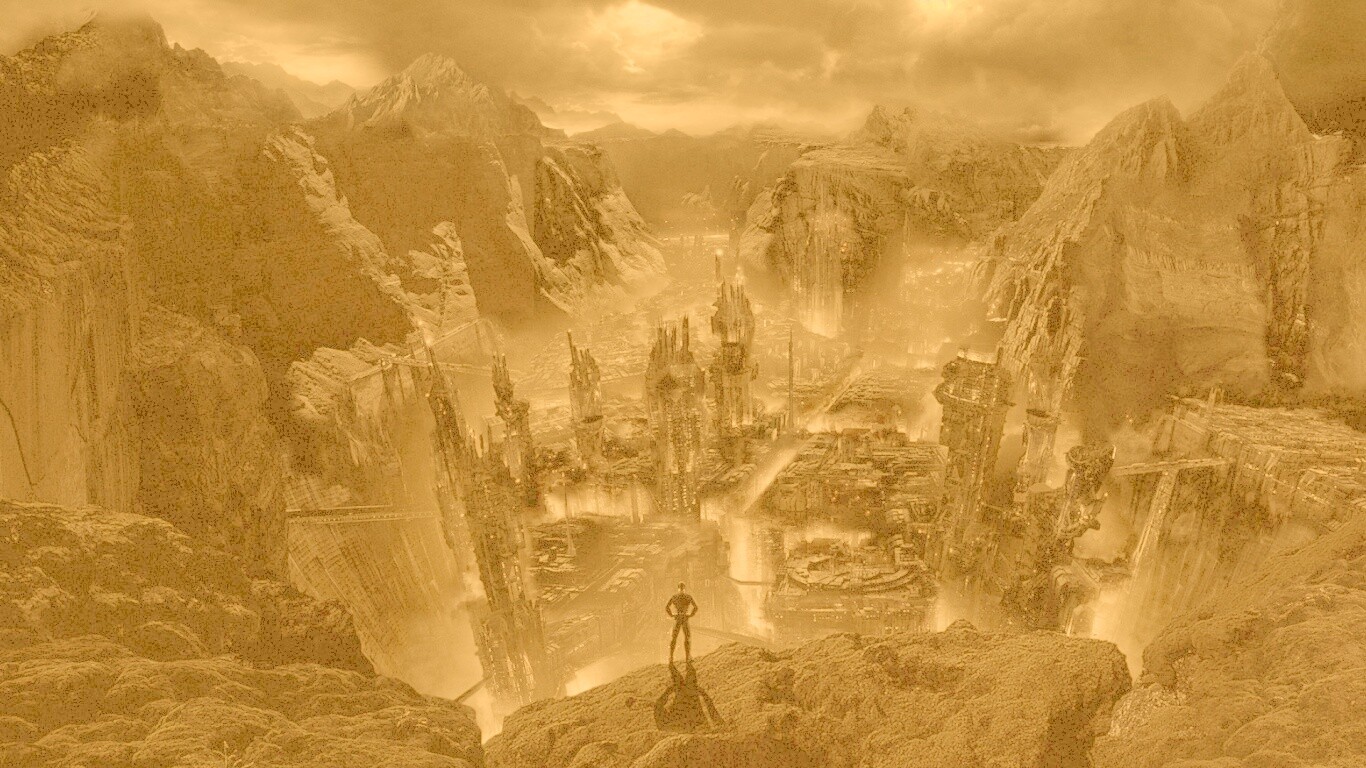 Таинственный город обои