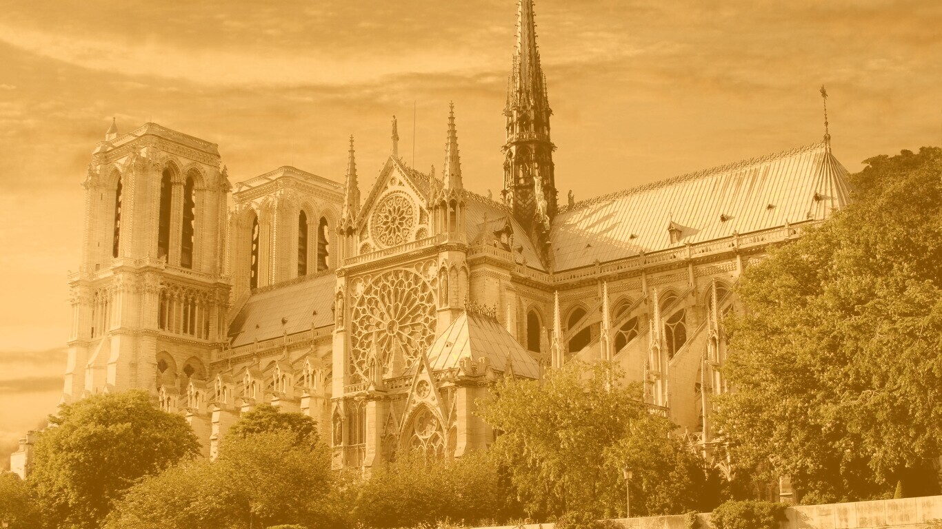 Собор парижской Богоматери обои