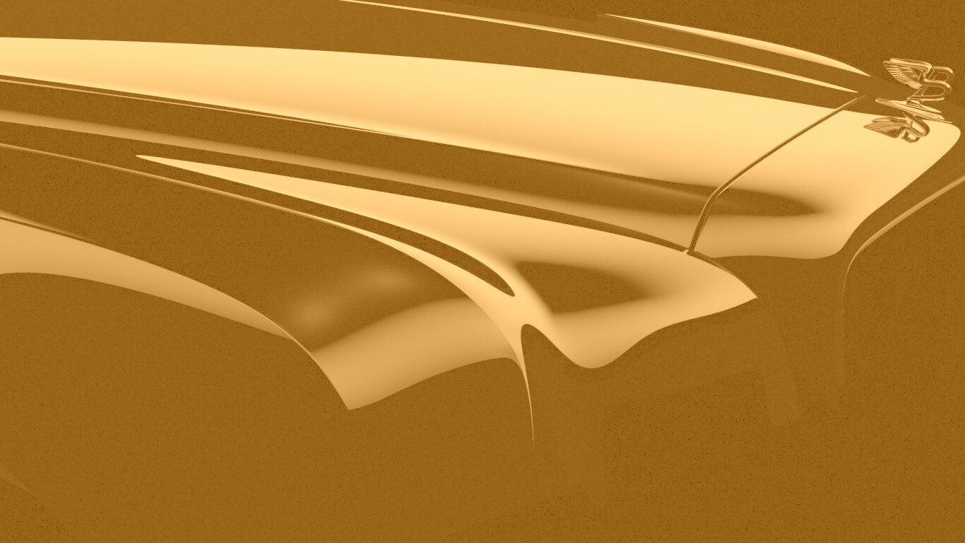 Капот чёрного авто обои