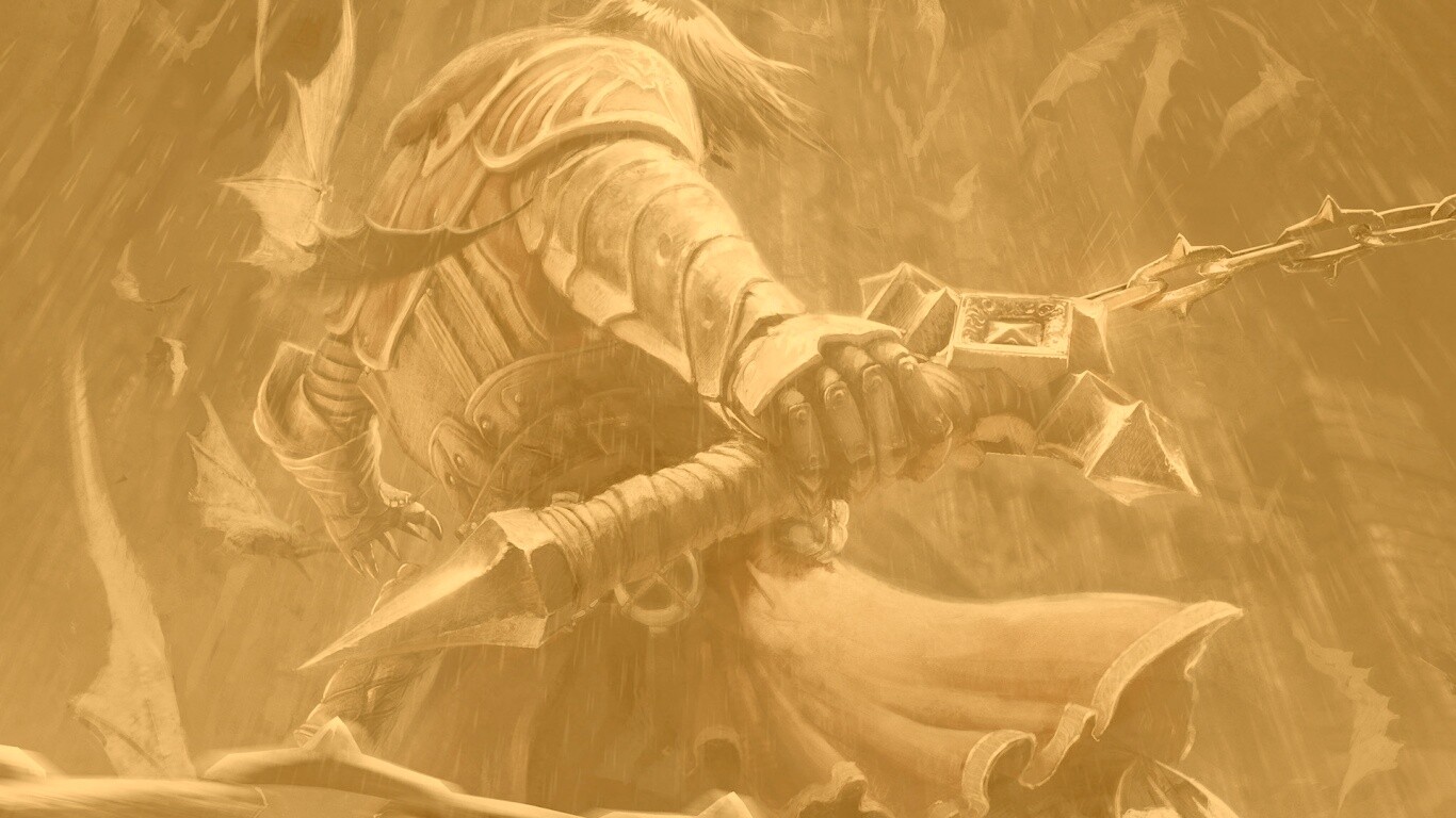 Воин с булавой обои