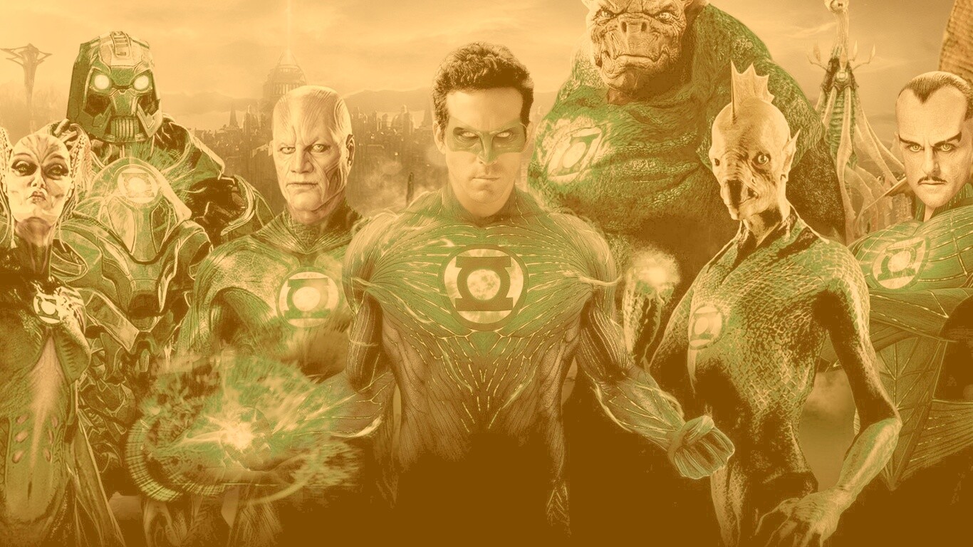 Зелёные фонари обои