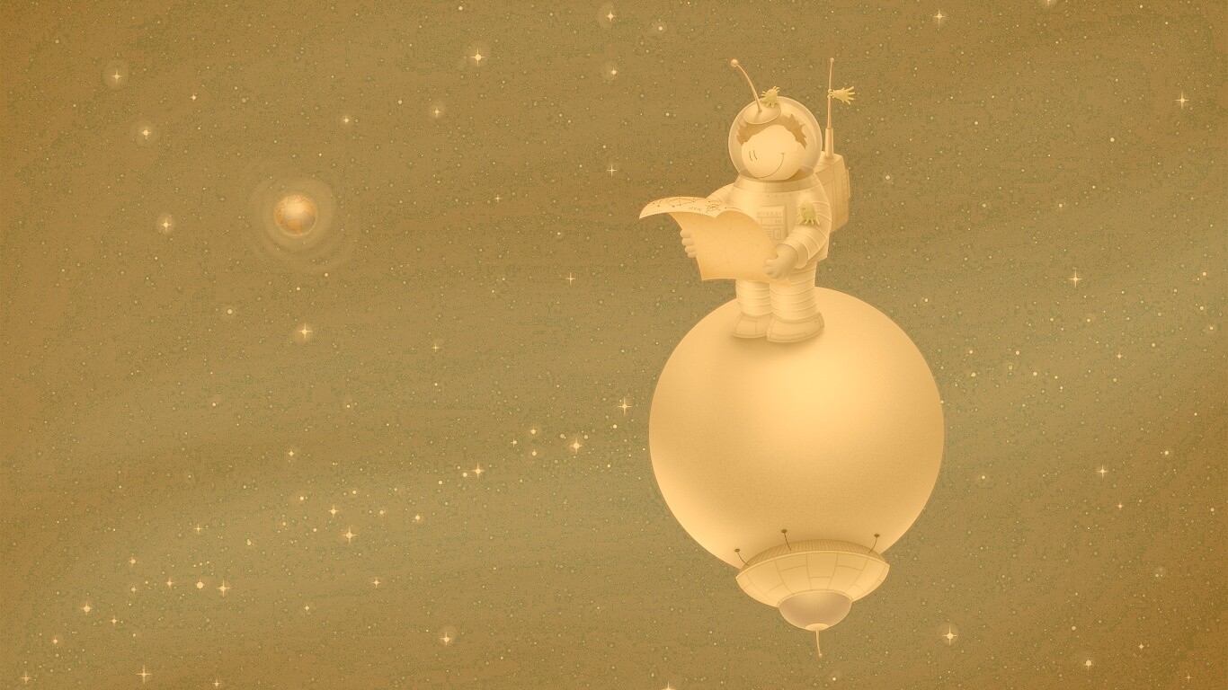 Космонват на луне обои