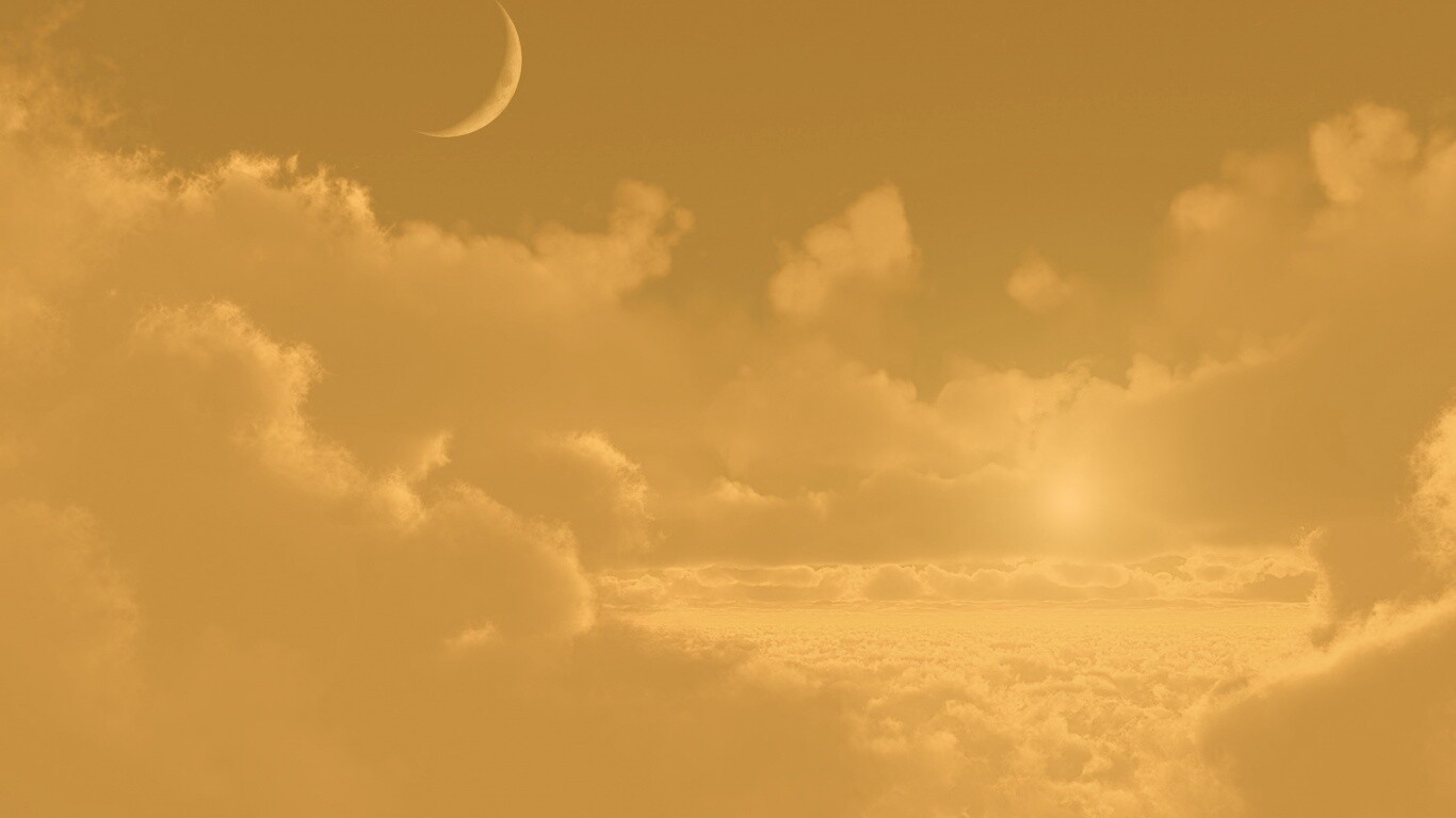 Над облаками обои