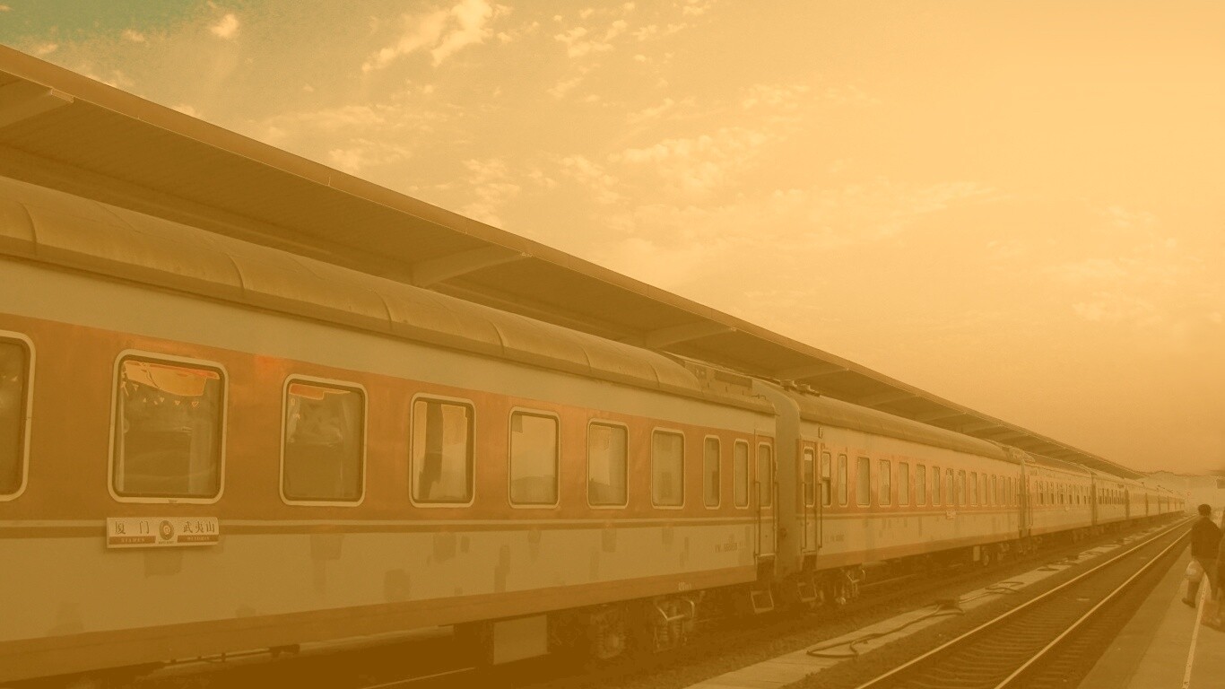 Пассажирский состав обои