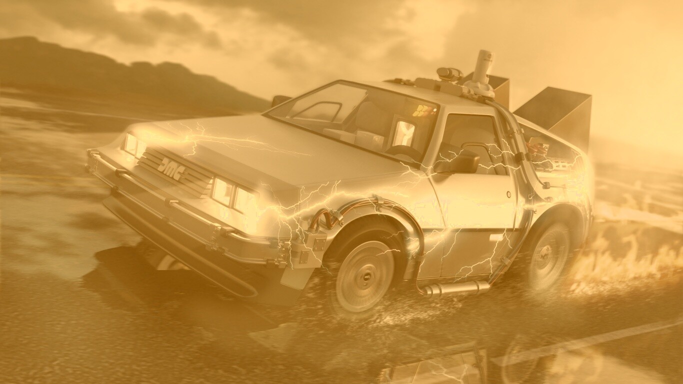 Машина времени обои