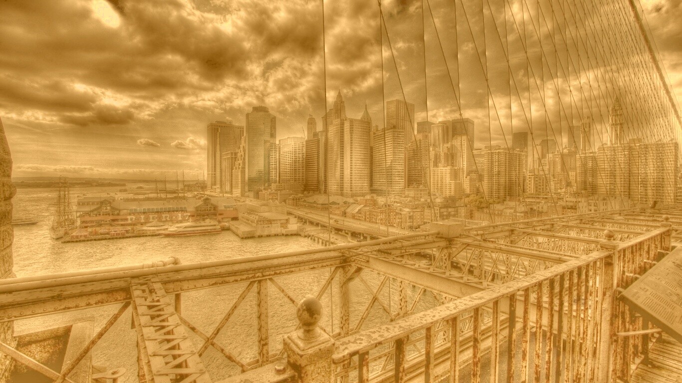 Вид с моста обои