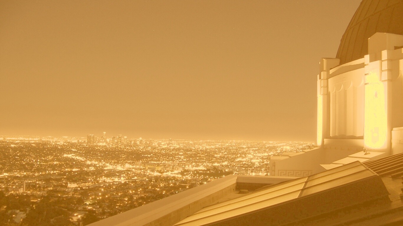 Вид на город обои