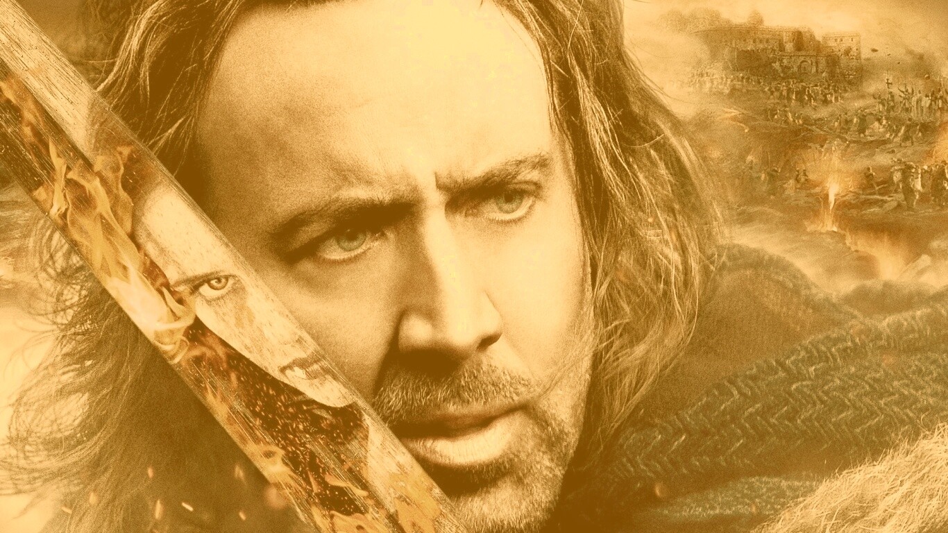 Николас Кейдж в фильме Время ведьм обои