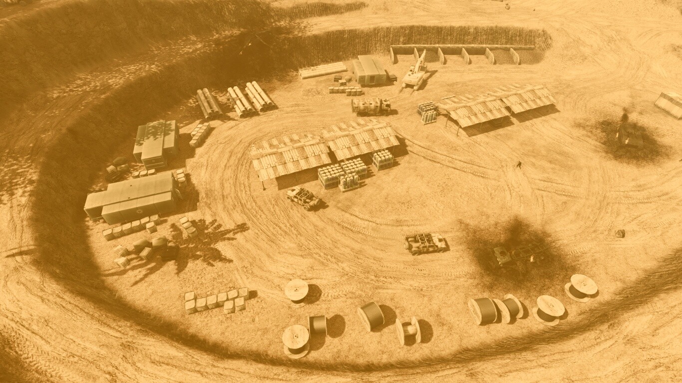 Вид на карьер из Crysis обои