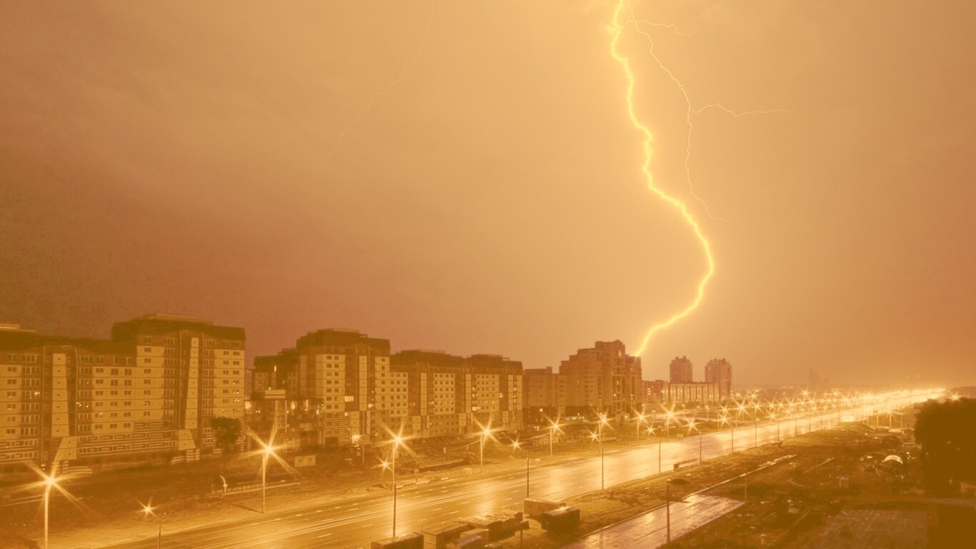 Молния обои