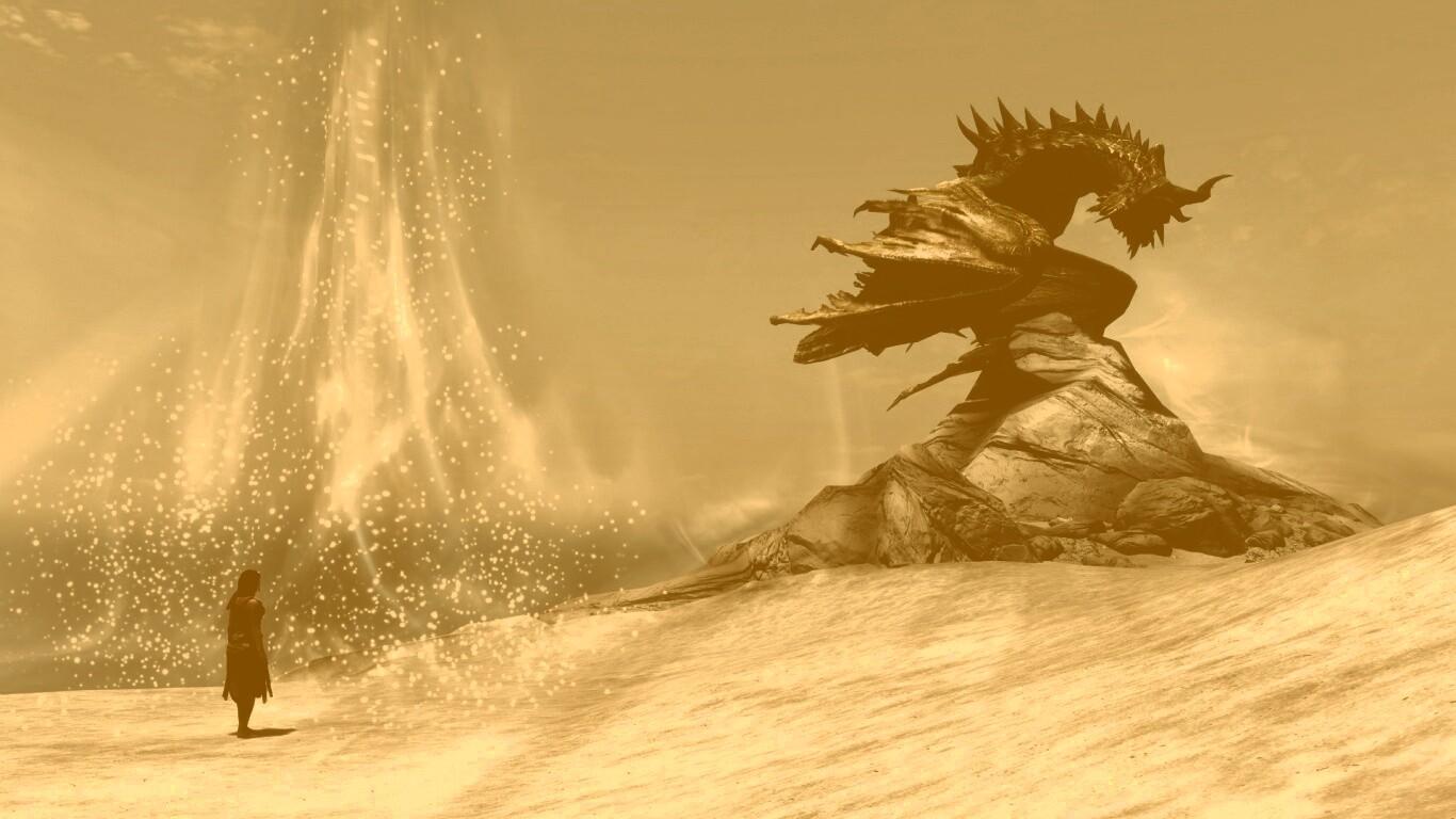 Человек и дракон обои