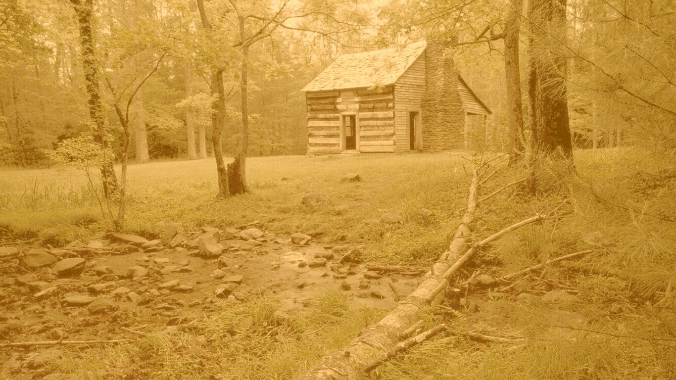 Домик в лесу обои