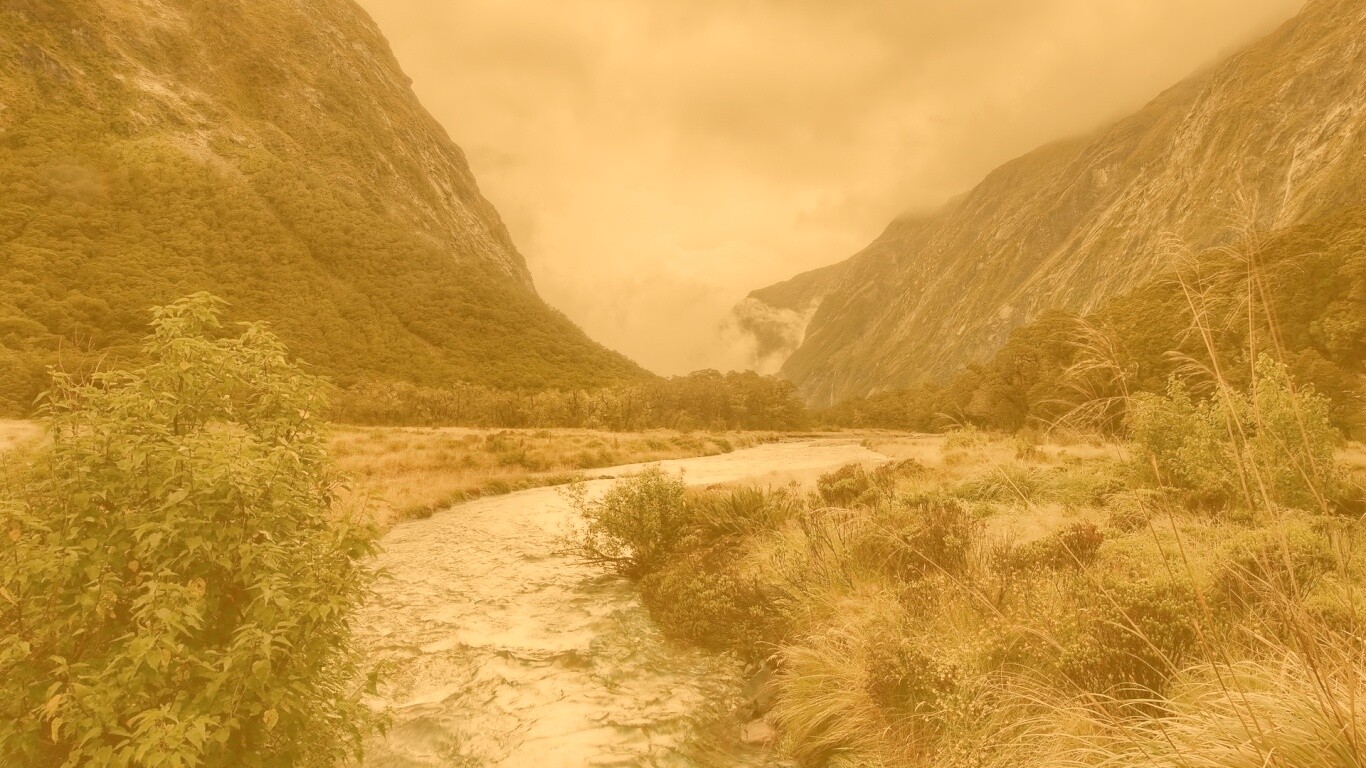 Горная река обои