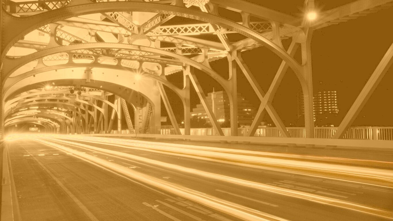 Городской мост в Сакраменто обои