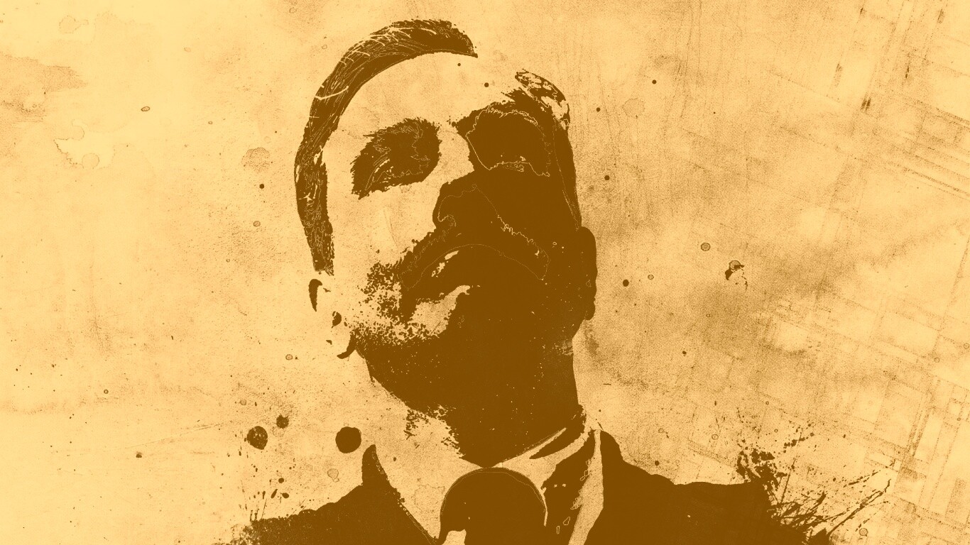 Мужчина в костюме обои