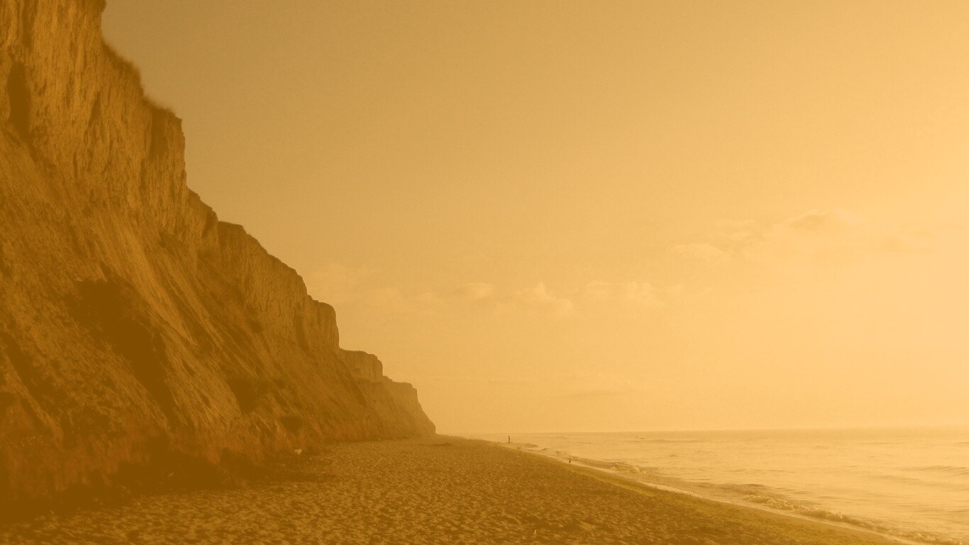 Уединенный пляж обои