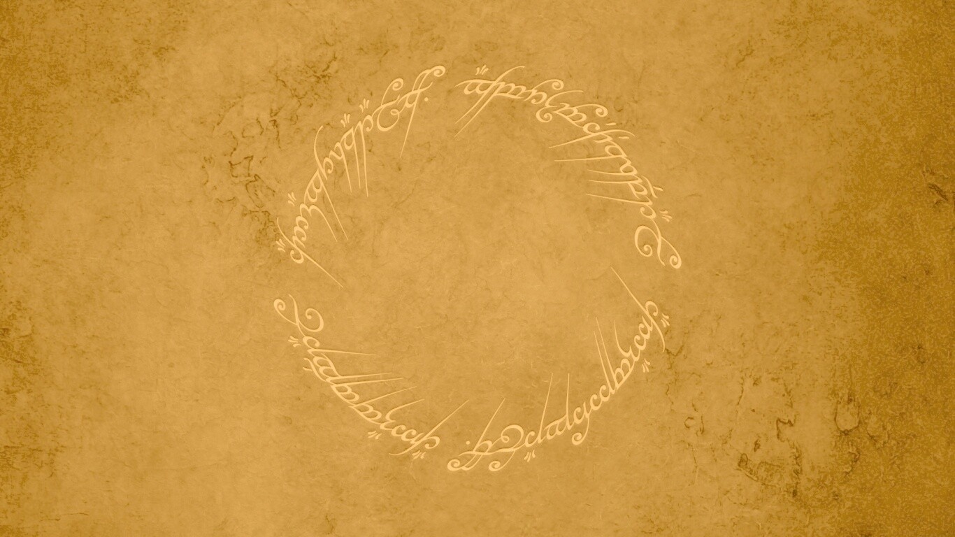 Кольцо всевластья - узор обои