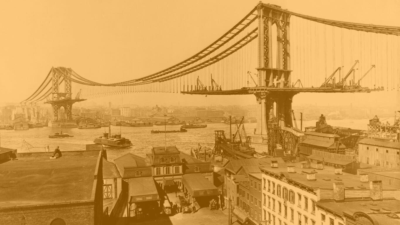 Постройка моста обои