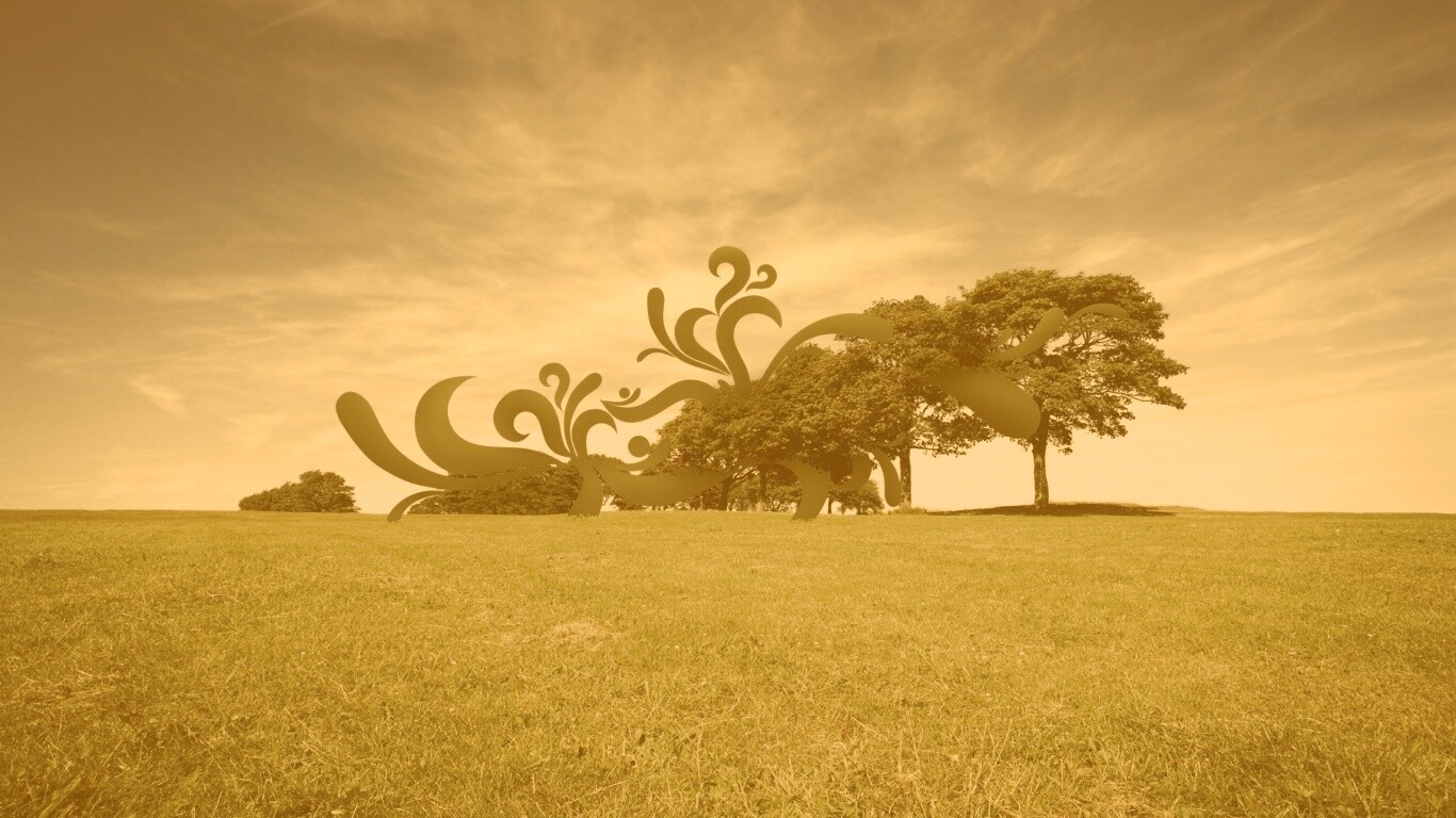 На равнине обои