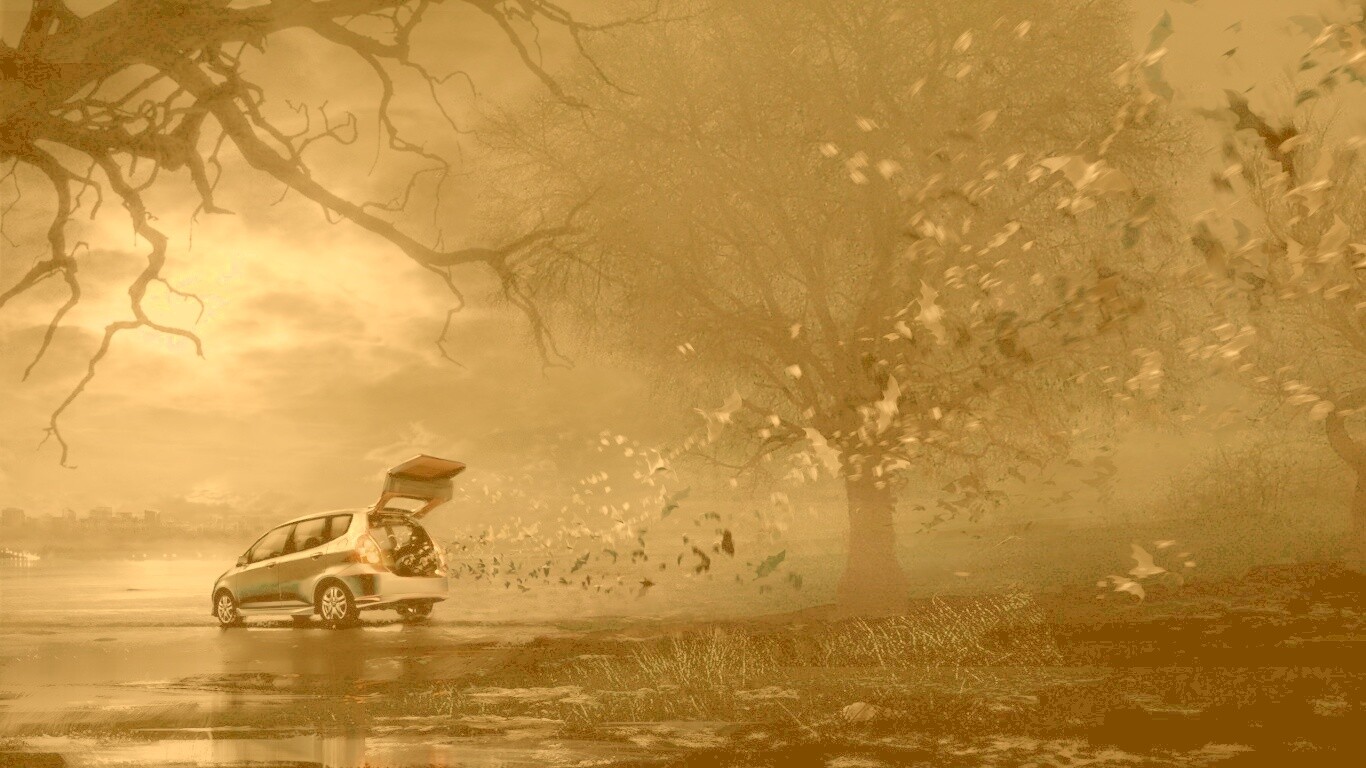 Темное авто обои