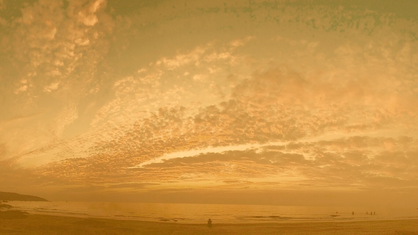 Изумитеьное закатное небо обои