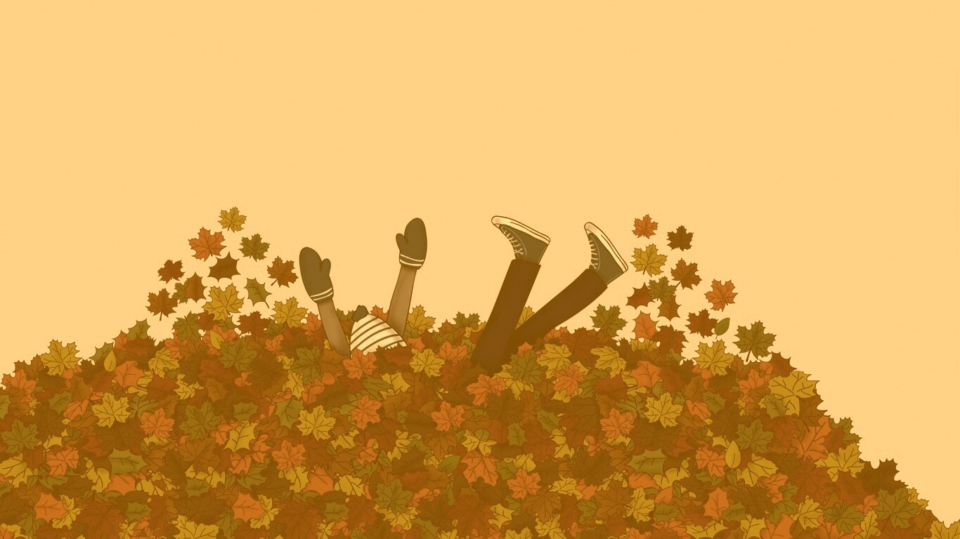 Опавшие листья обои
