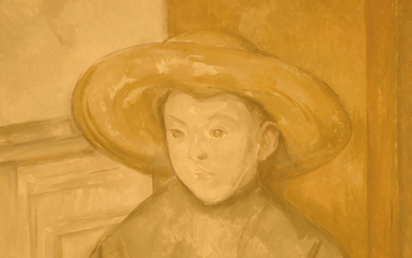 Мальчик в шляпе обои