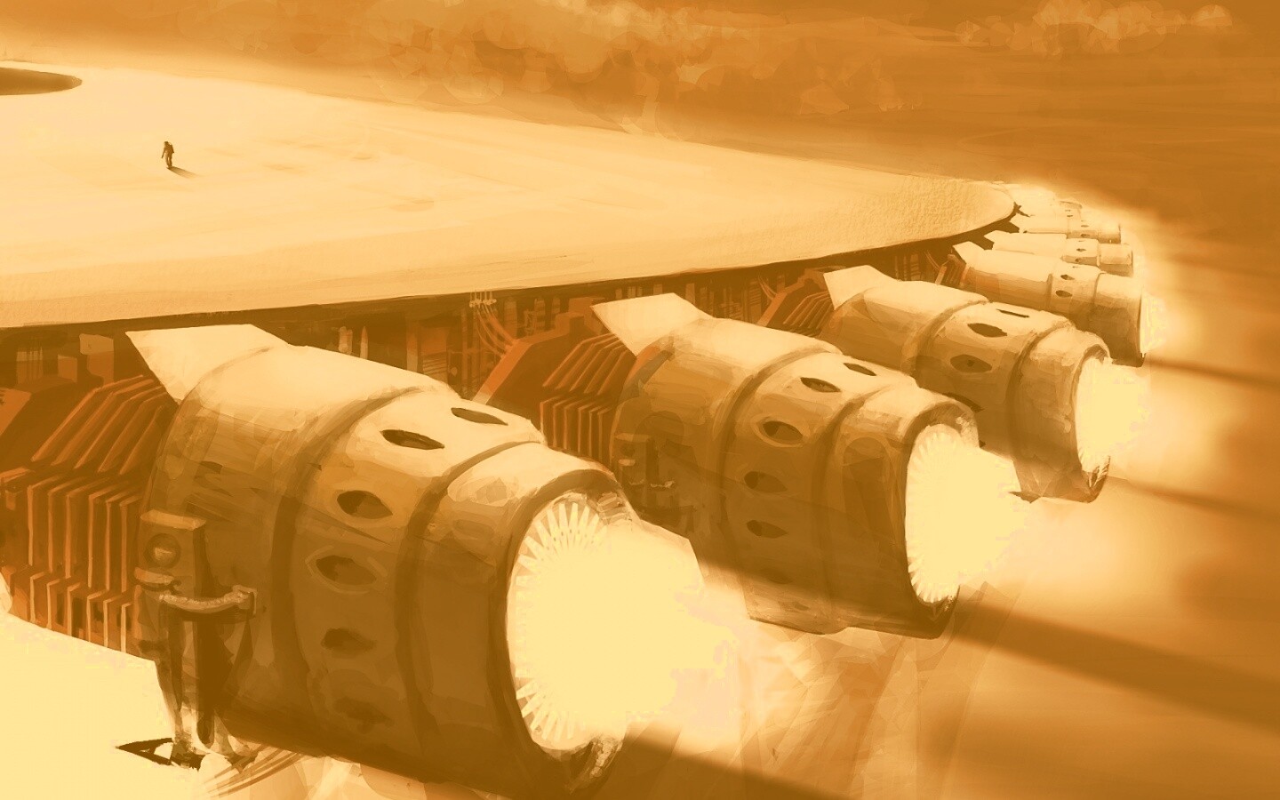 Разгон космического корабля обои