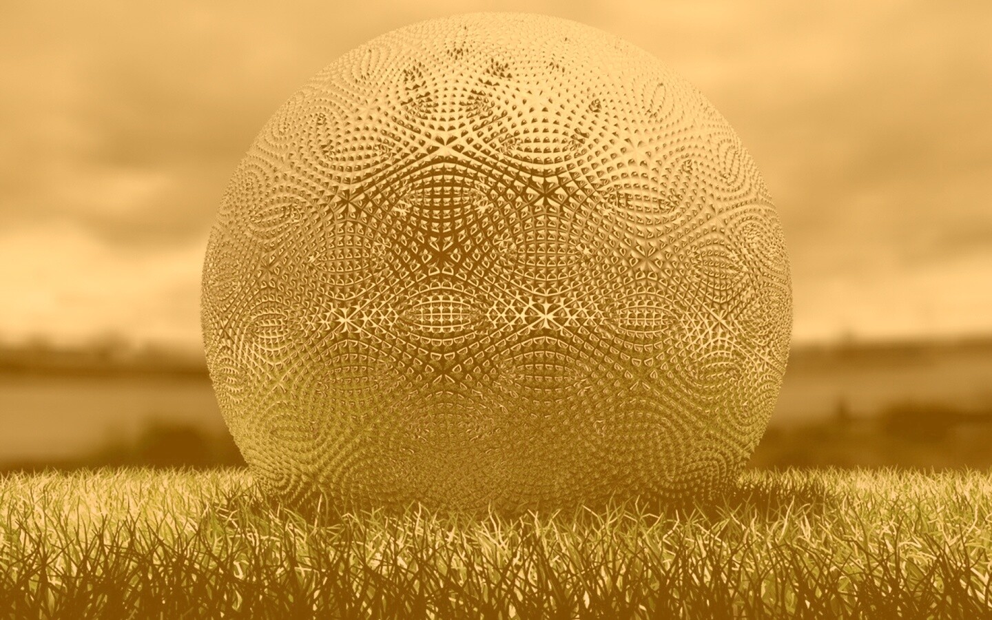 Металлический мяч для гольфа обои