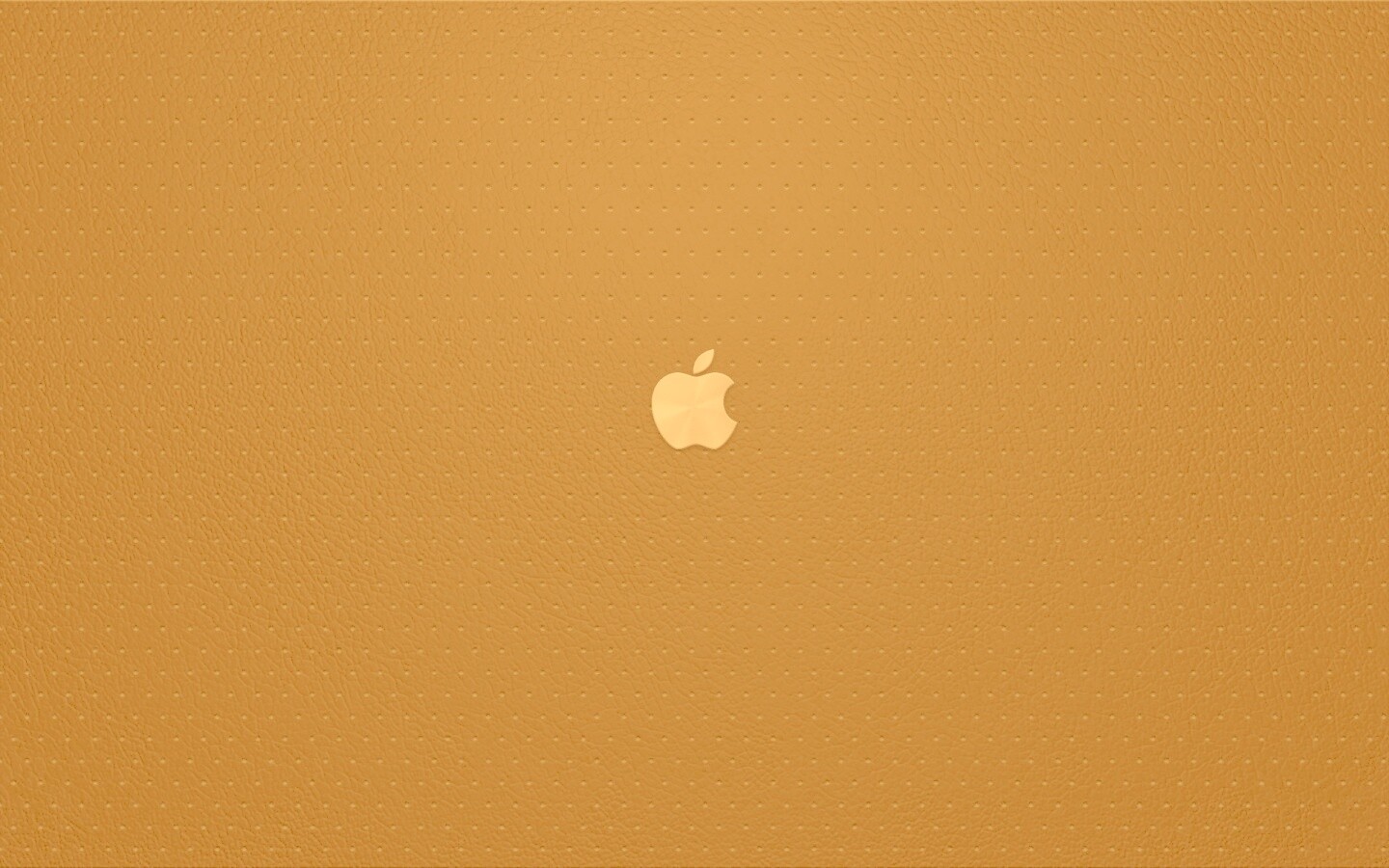 Маленький логотип Apple на перфорированной коже обои