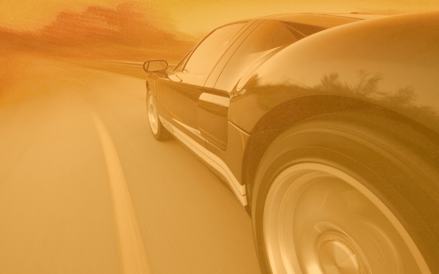 Авто на повороте обои