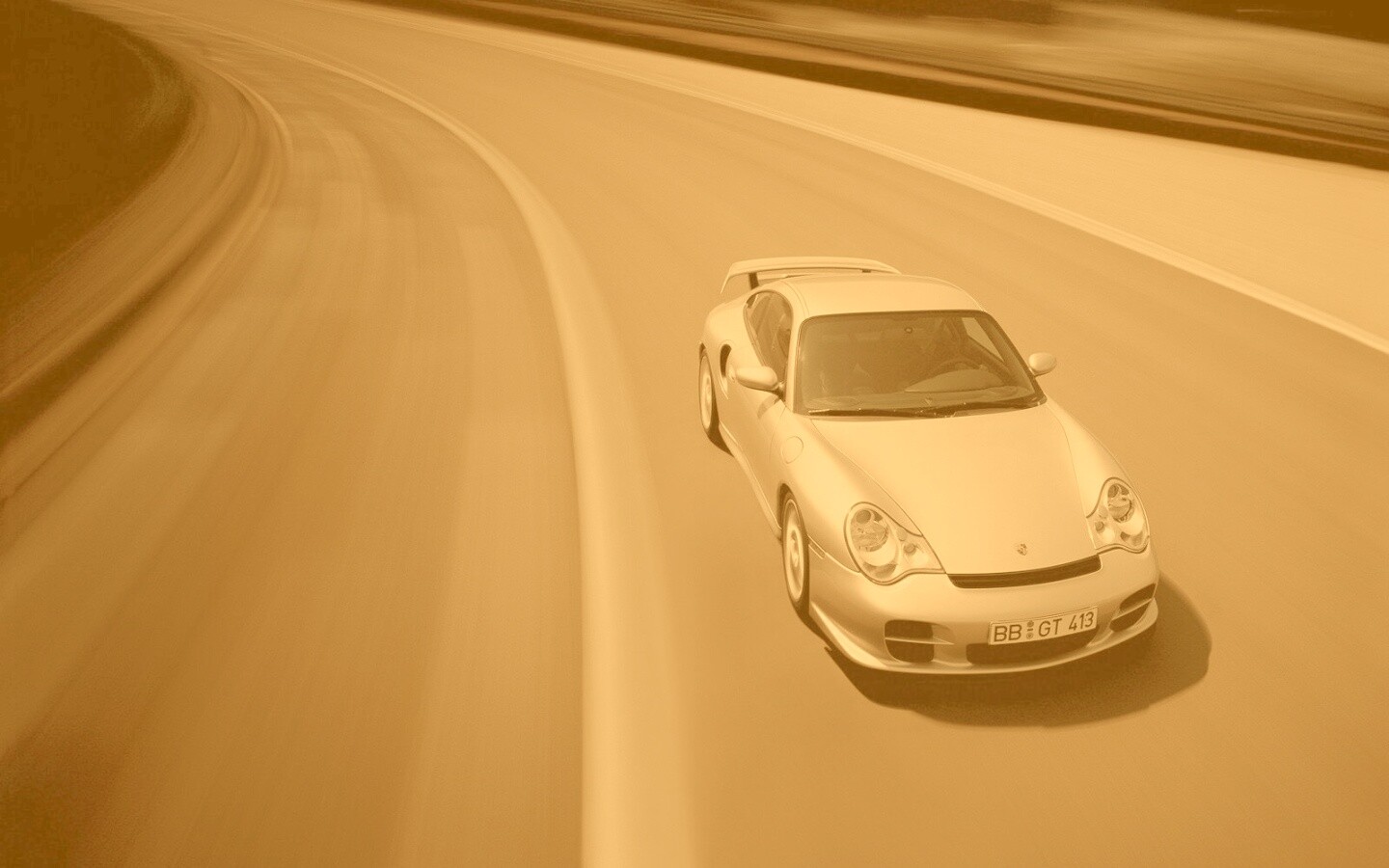 Порше на треке обои