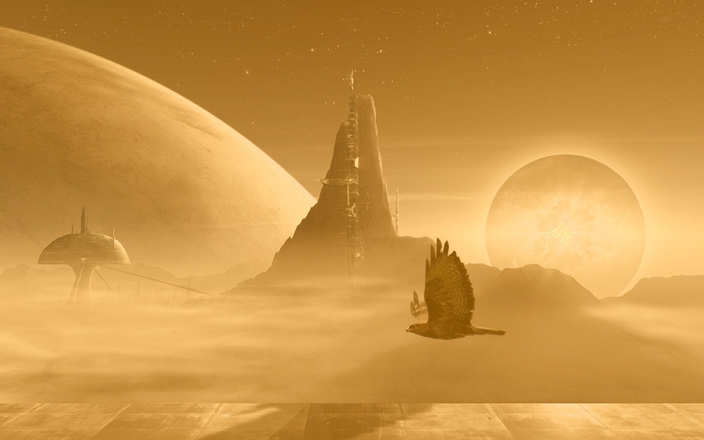 Город на другой планете обои