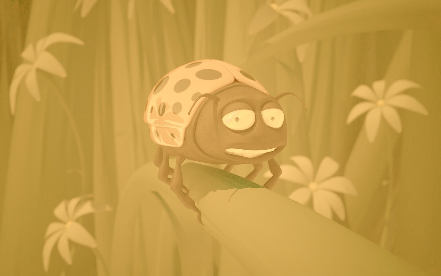 Глазастая божья коровка обои