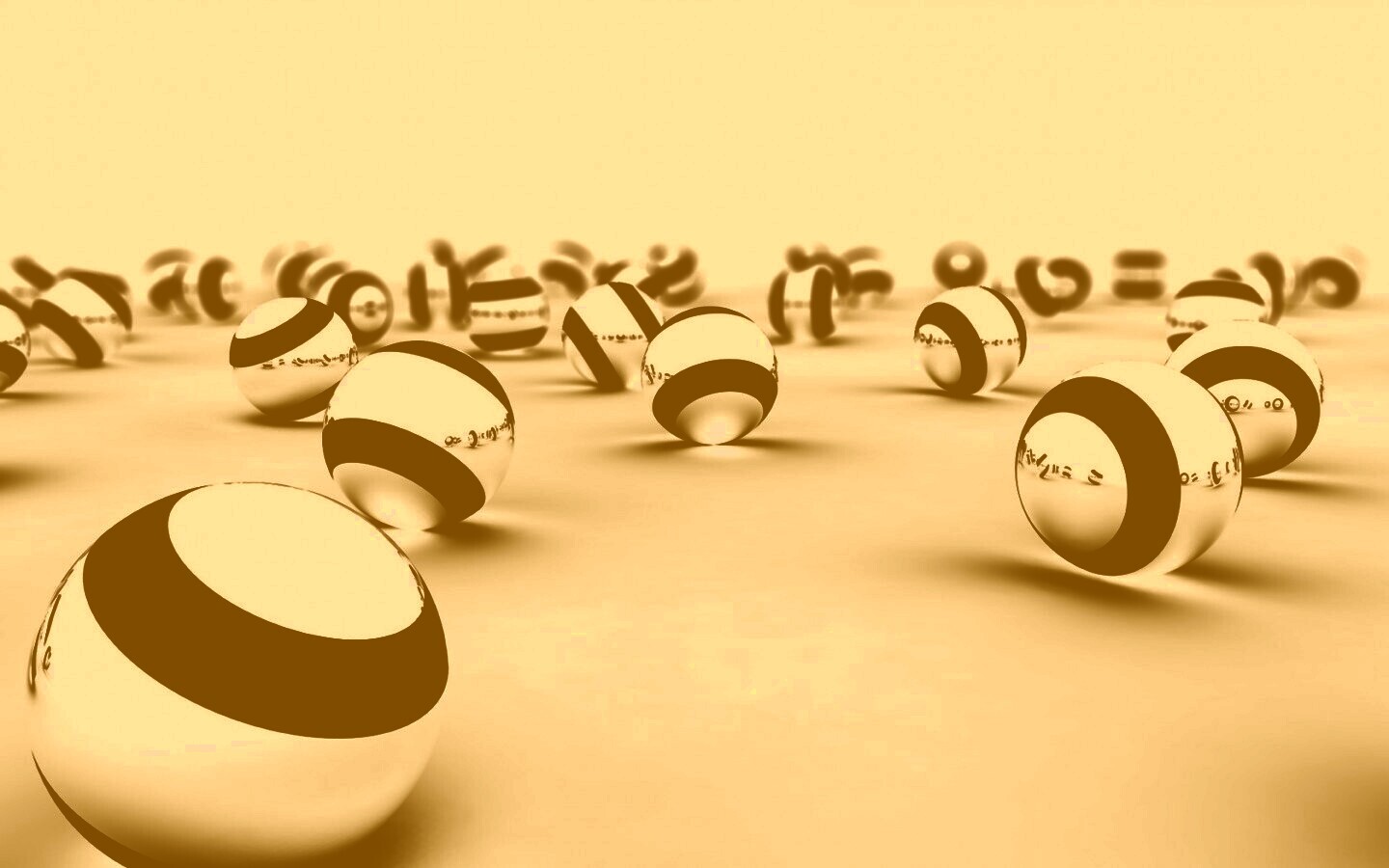 Хромированные шарики обои