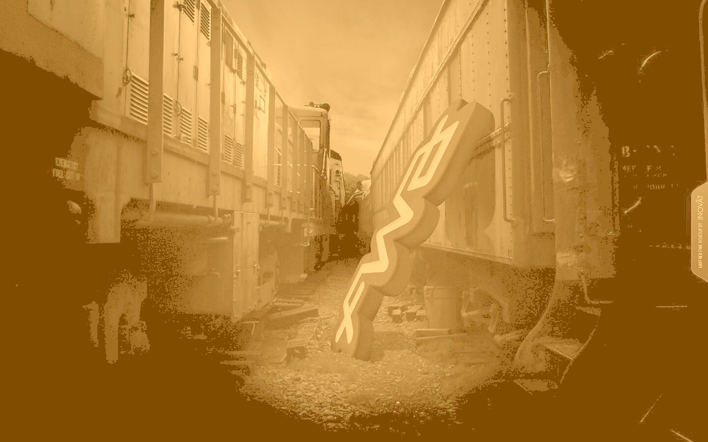 Упавшая вывеска обои