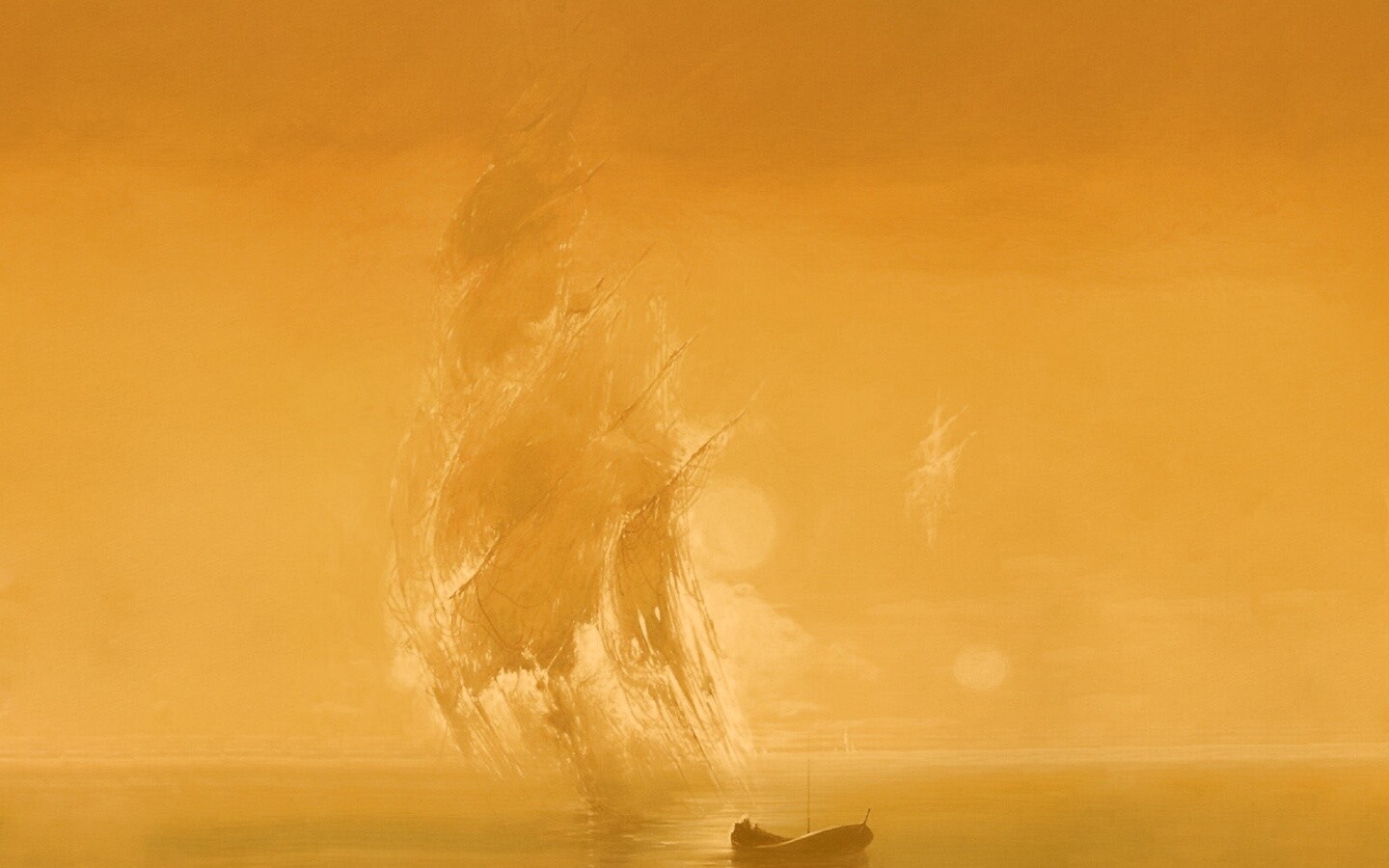 Призрачный парусник обои