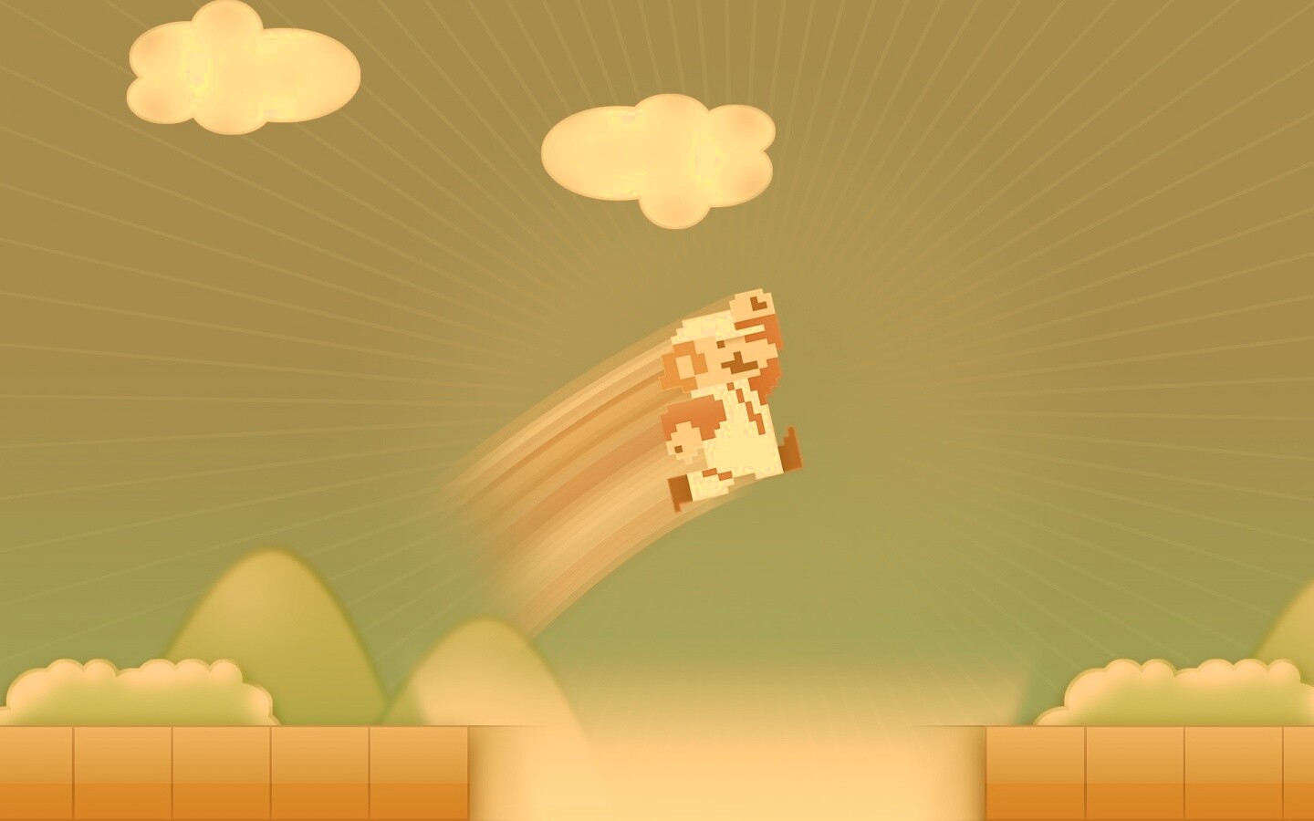 Прыжок Марио обои