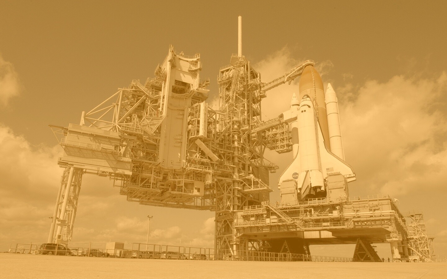 Шаттл на старте обои