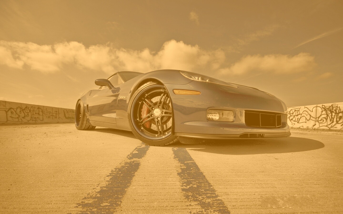 Синий спорткар обои